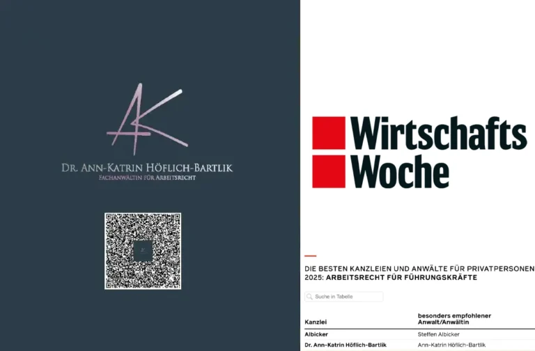 Mehr über den Artikel erfahren Aufnahme in die Liste der „besten Anwälte für Führungskräfte“